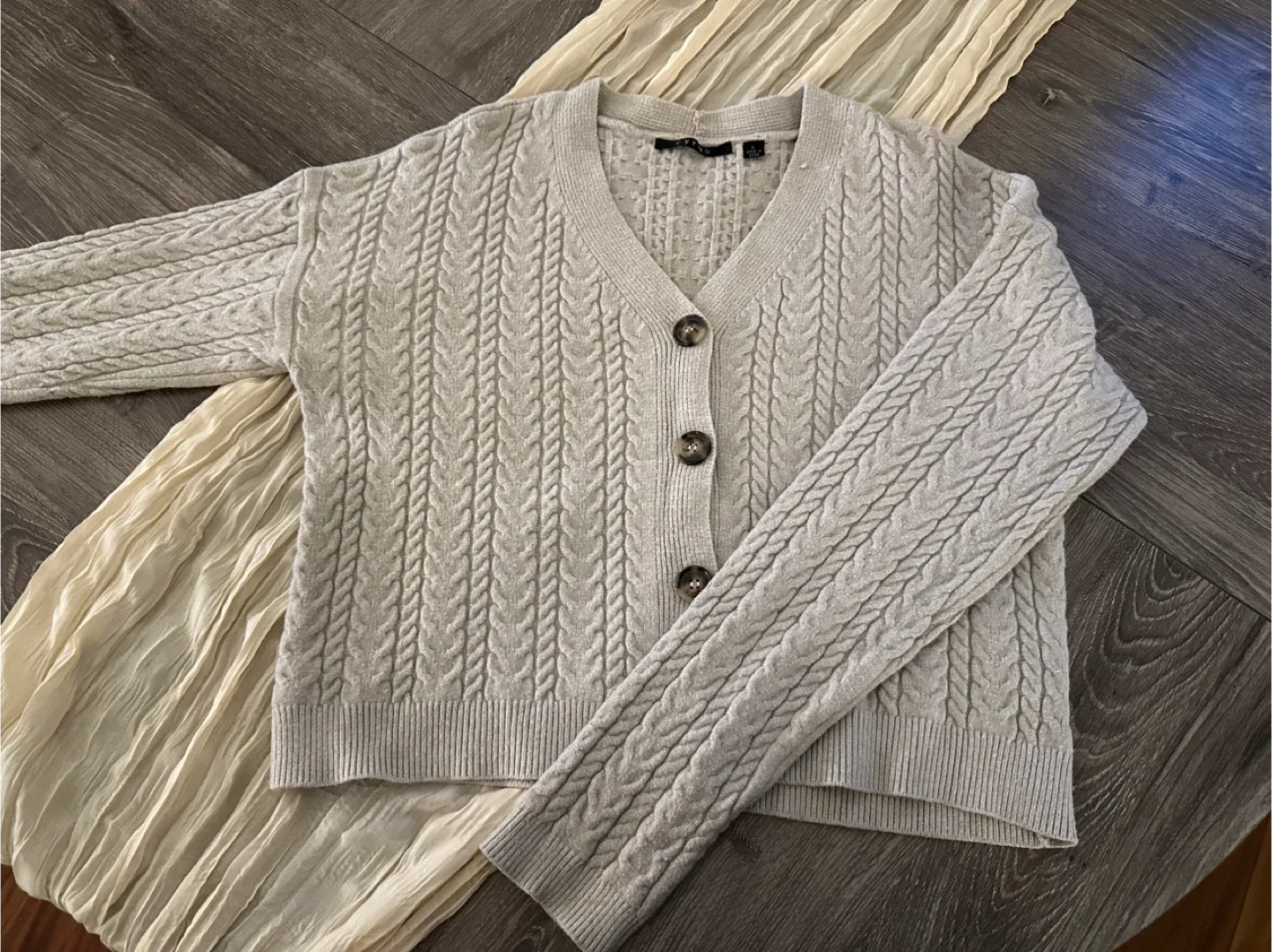 Cyrus Cable Knit Cardigan - Size L