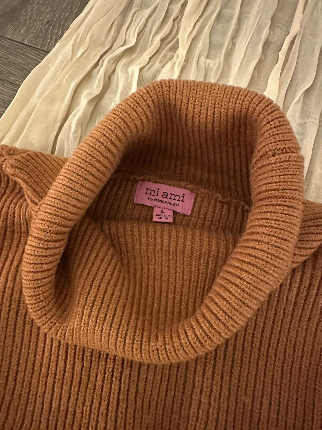 Francesca's Brown Turtleneck Sweater - Women’s Size L - photo 4