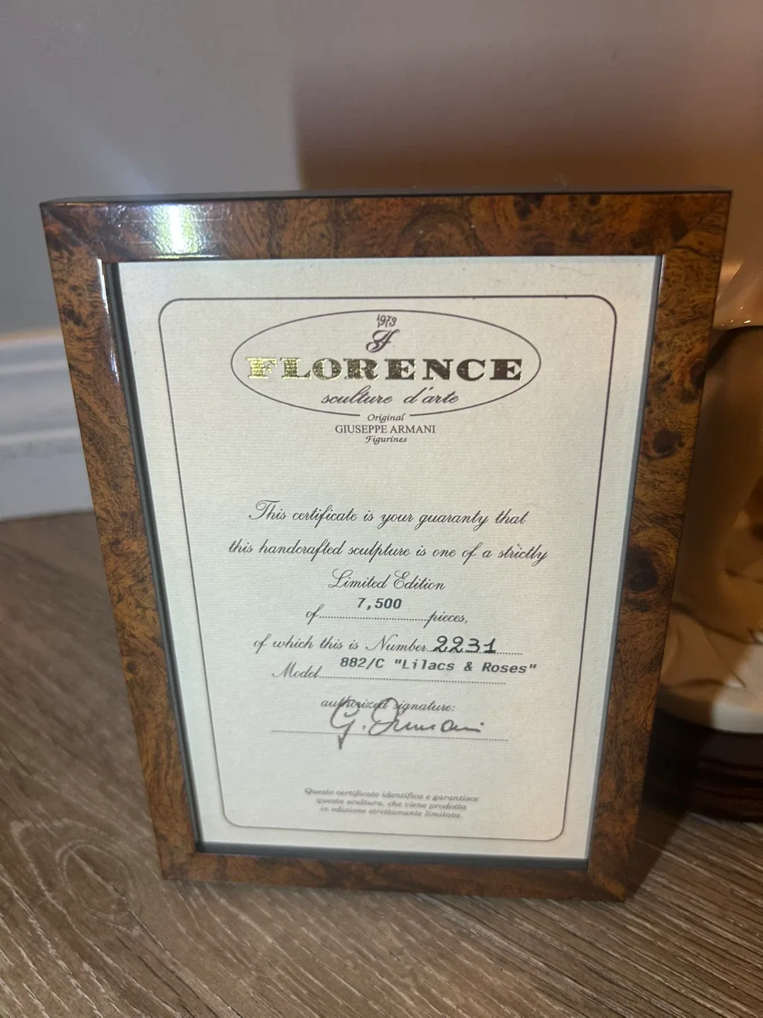 Giuseppe Armani Florence Lilacs & Roses Figurine image indicator(5)