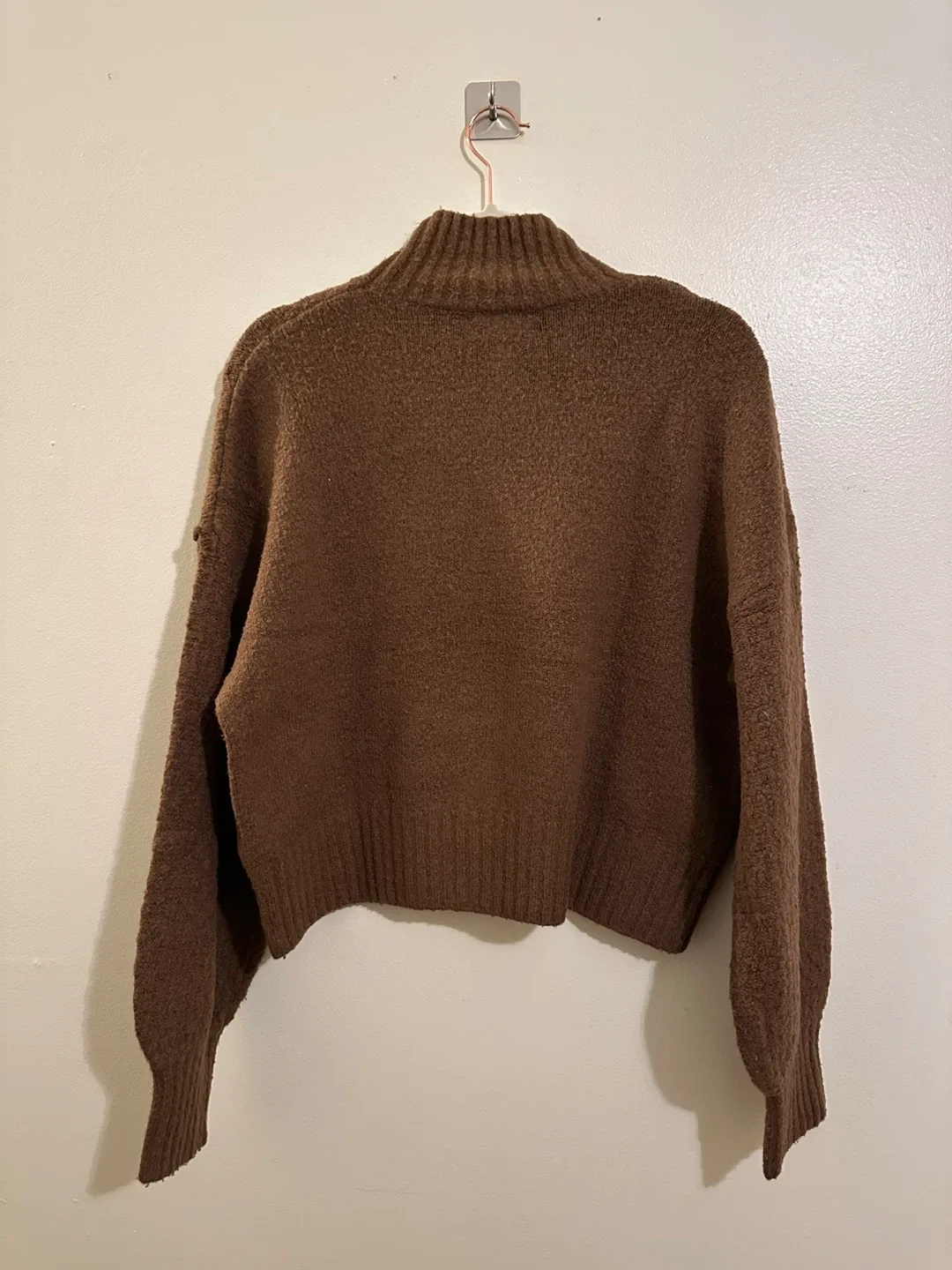 Women’s Dark Brown Floral Sweater - Size L image indicator(3)