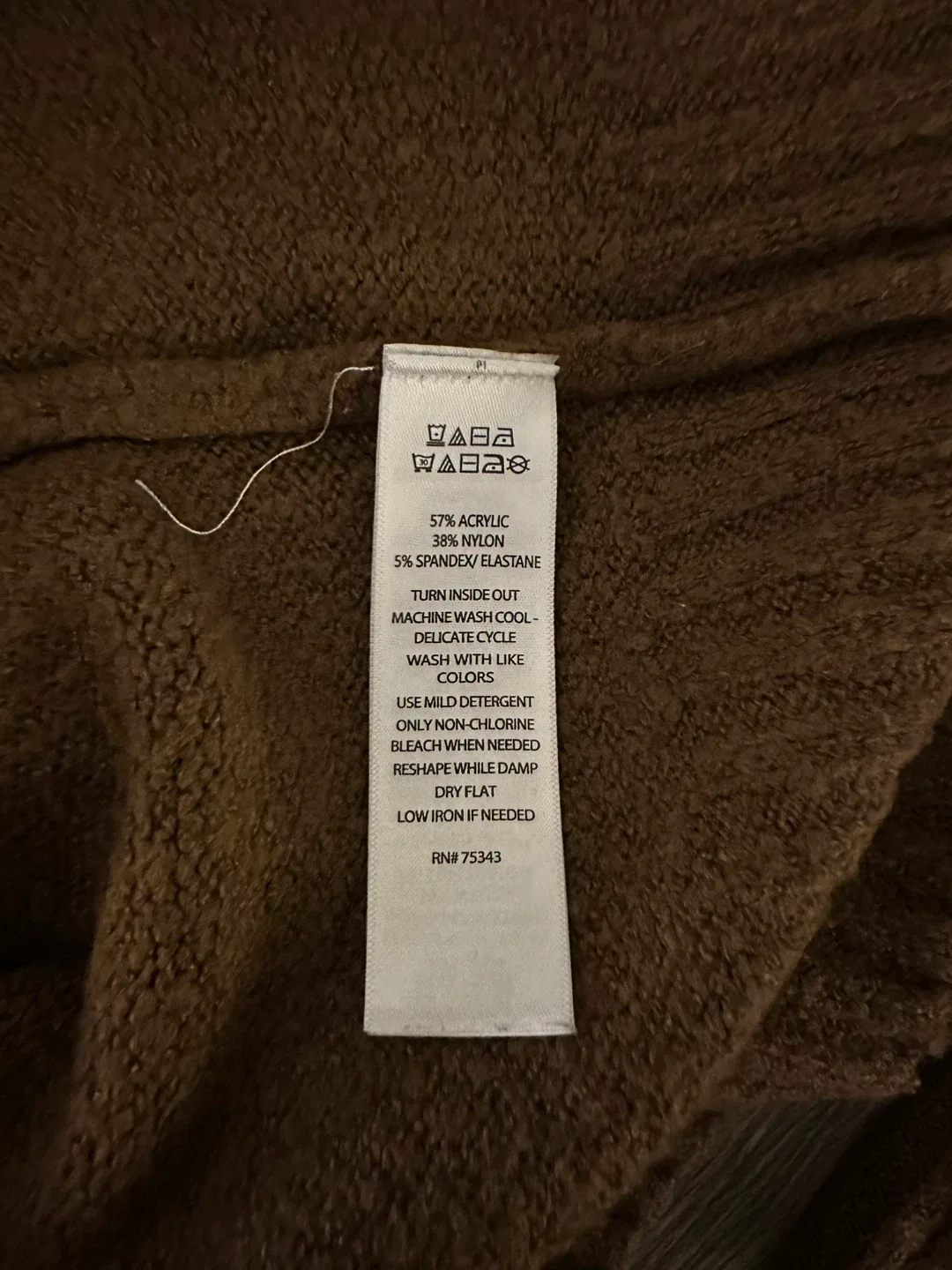 Women’s Dark Brown Floral Sweater - Size L image indicator(5)