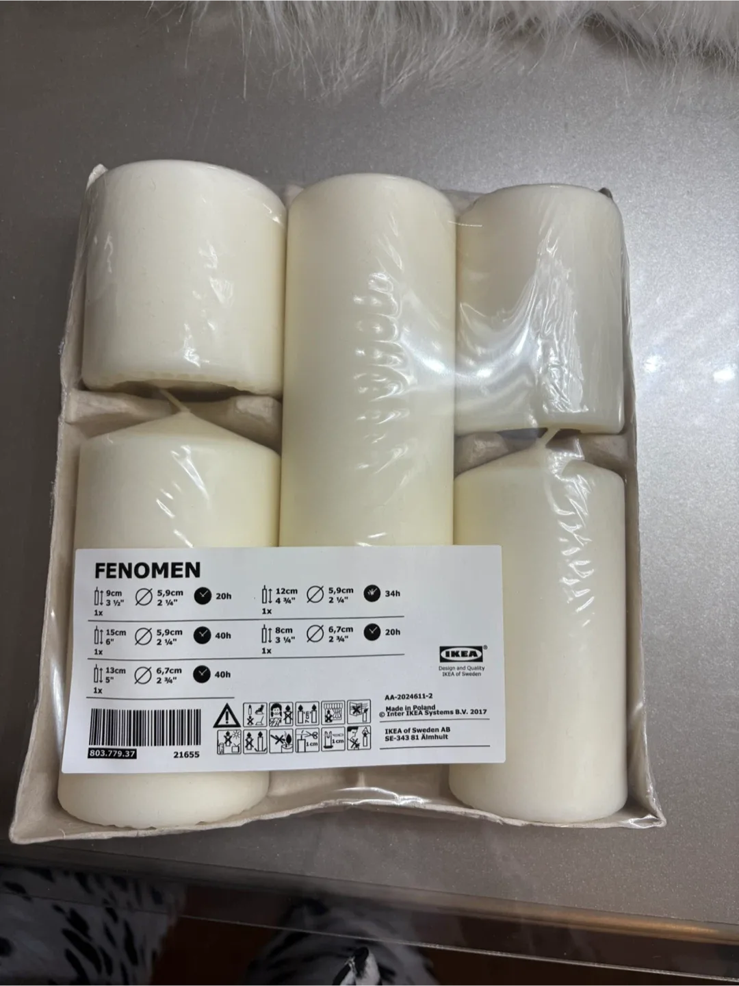 IKEA FENOMEN  CANDLES Set of 5 image indicator(4)