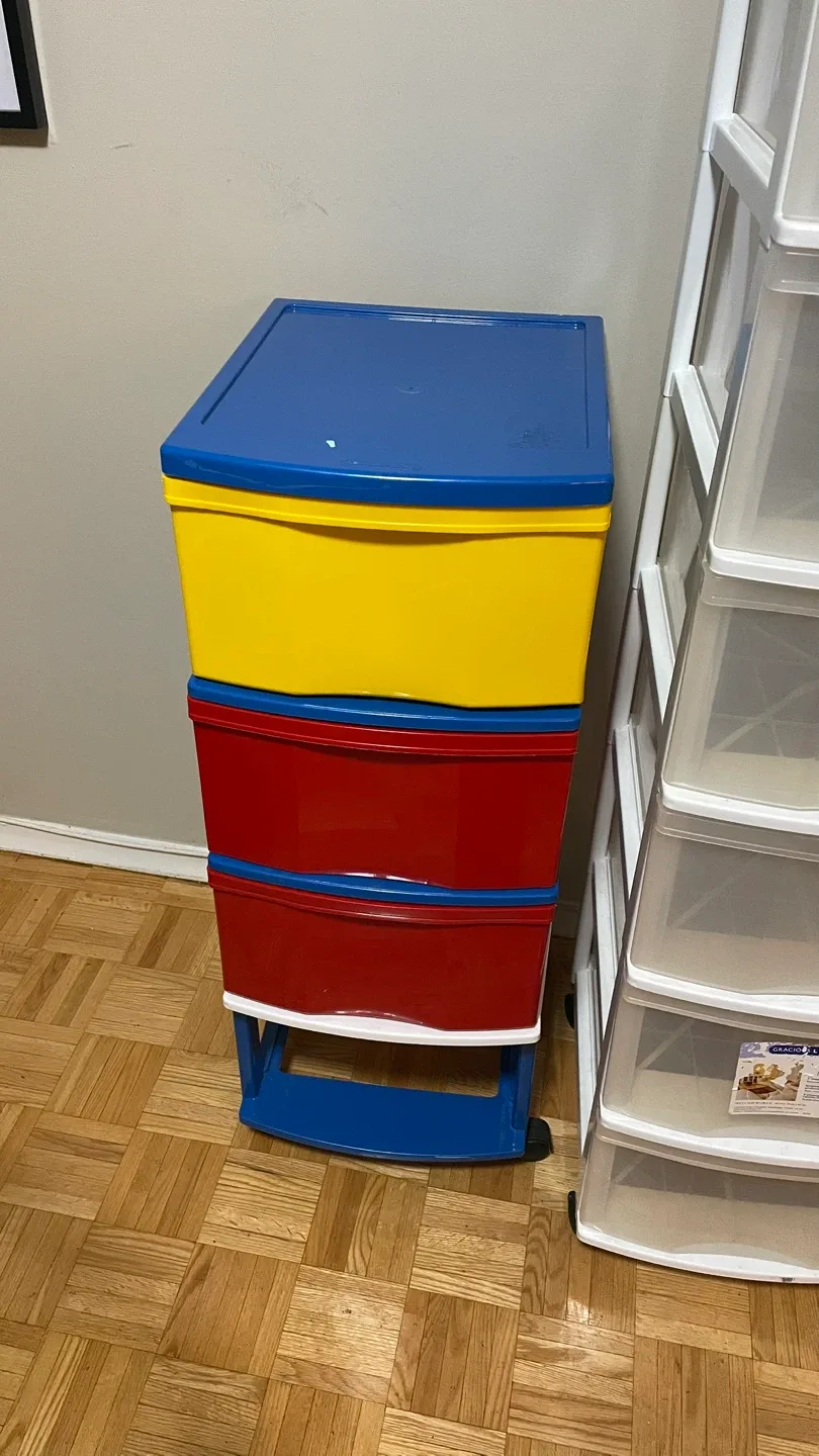 Storage Living 4-Drawer Rolling Cart