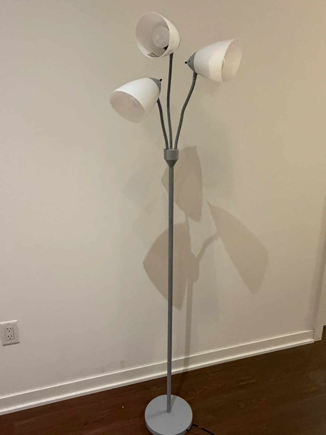 Gray Multi-Head Floor Lamp #cleanout