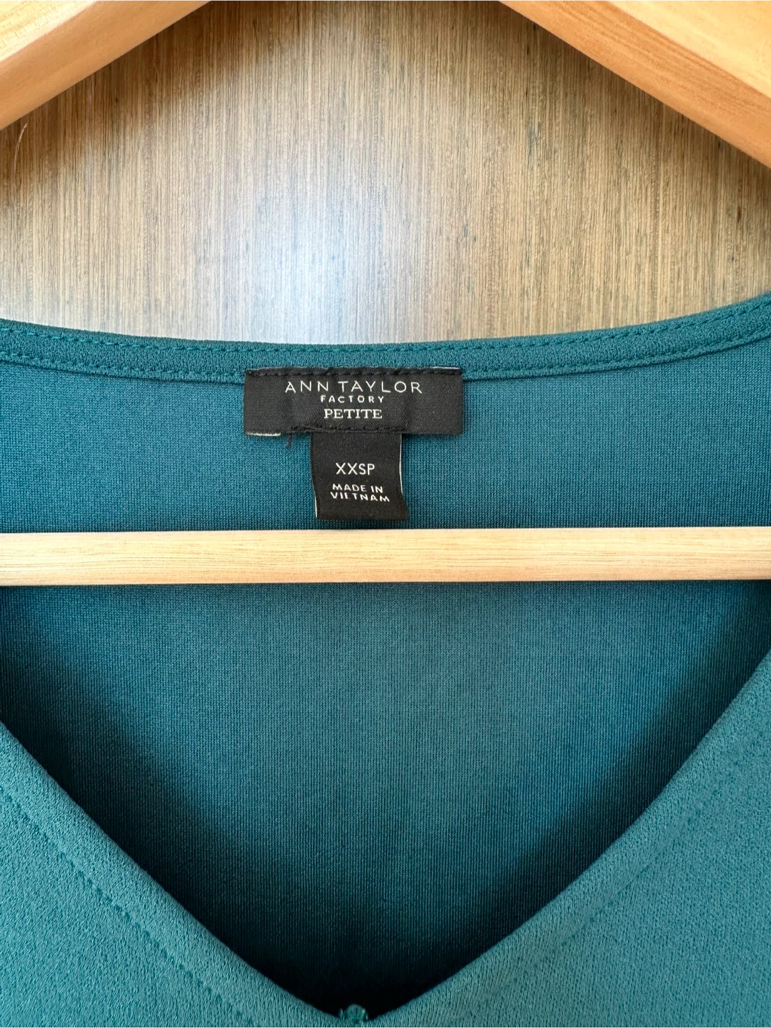 Ann Taylor Teal Blouse, XXSP - photo 3