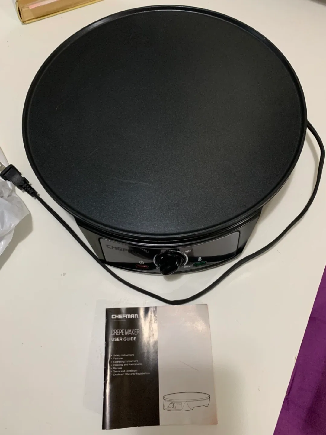 Chefman 12 Inch Electric Crepe Maker + Griddle image indicator(2)