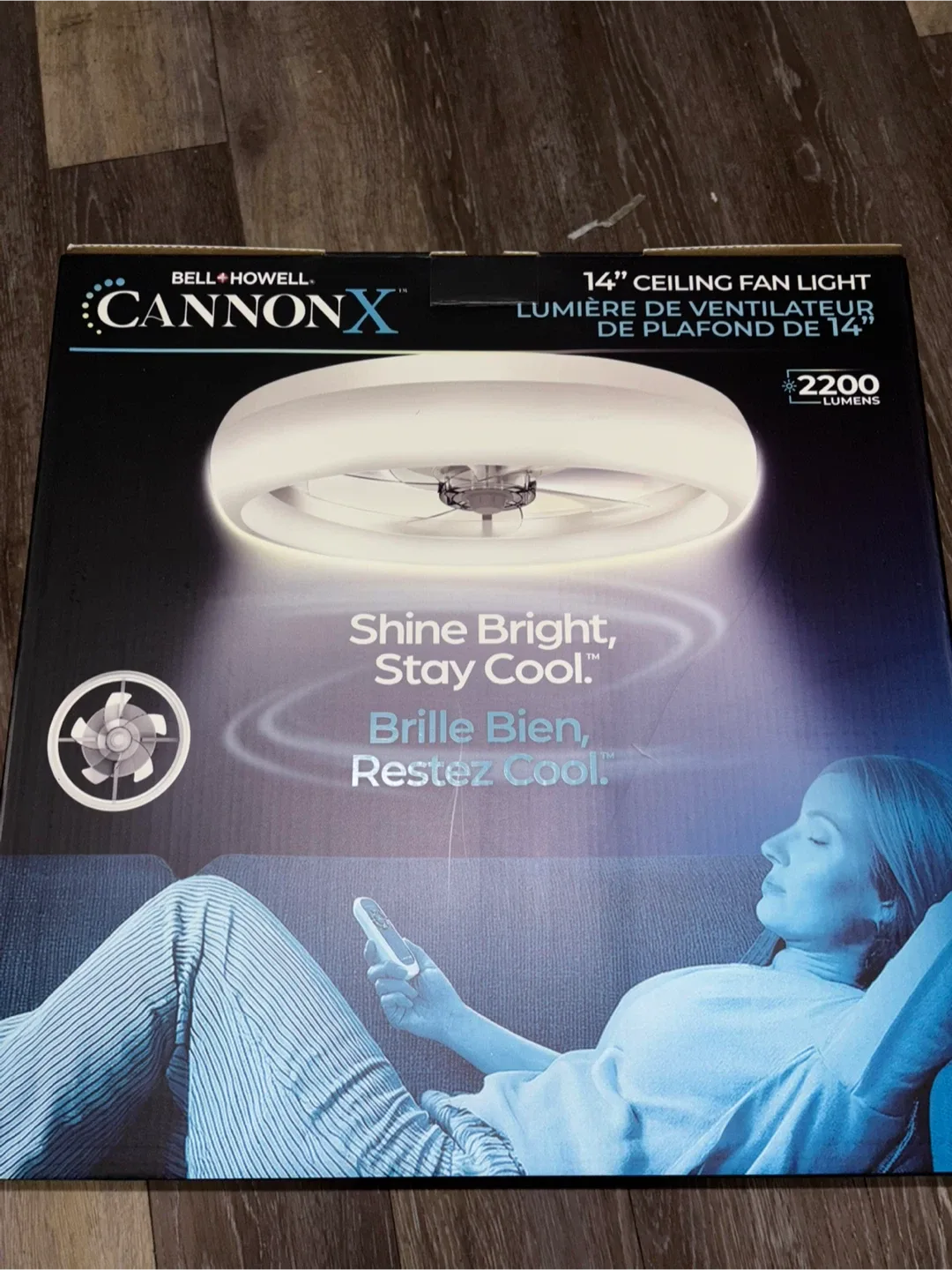 New Bell+Howell CannonX 14" Ceiling Fan Light