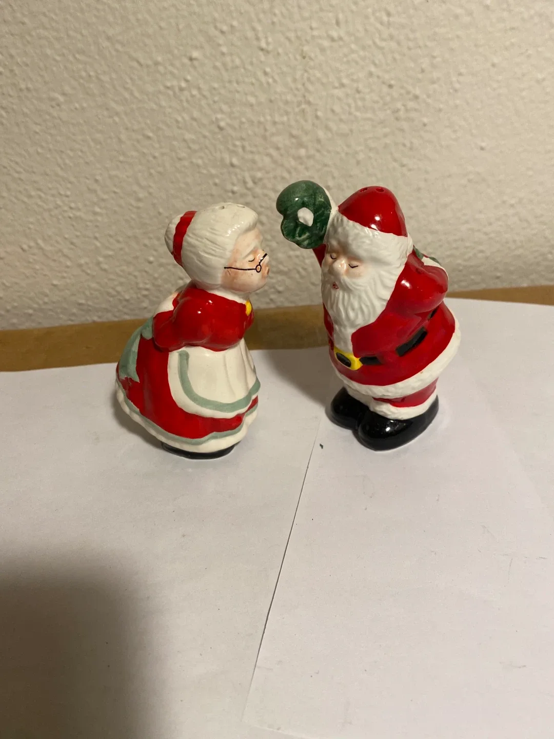 Kissing Clauses Salt and Pepper Shakers