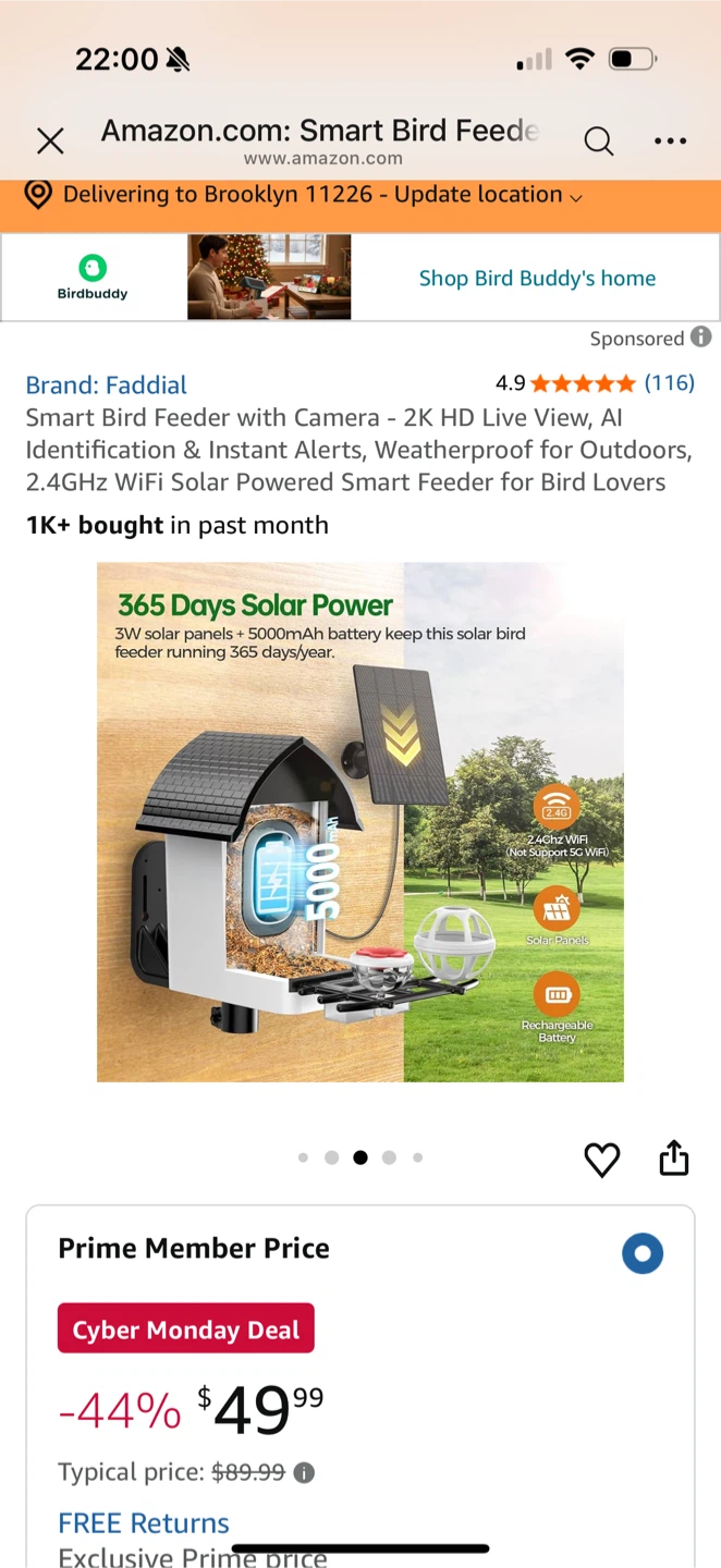 Brand new AI Smart Bird Feeder with Camera - photo 3