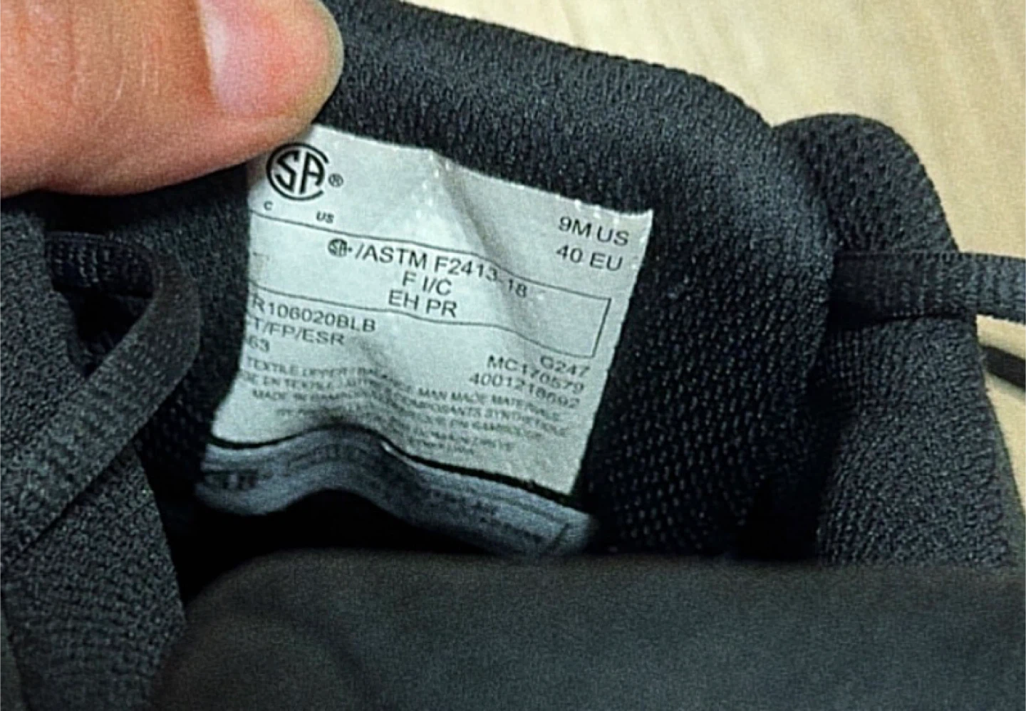 Terra Black Safety Shoes - Size 9M - photo 2