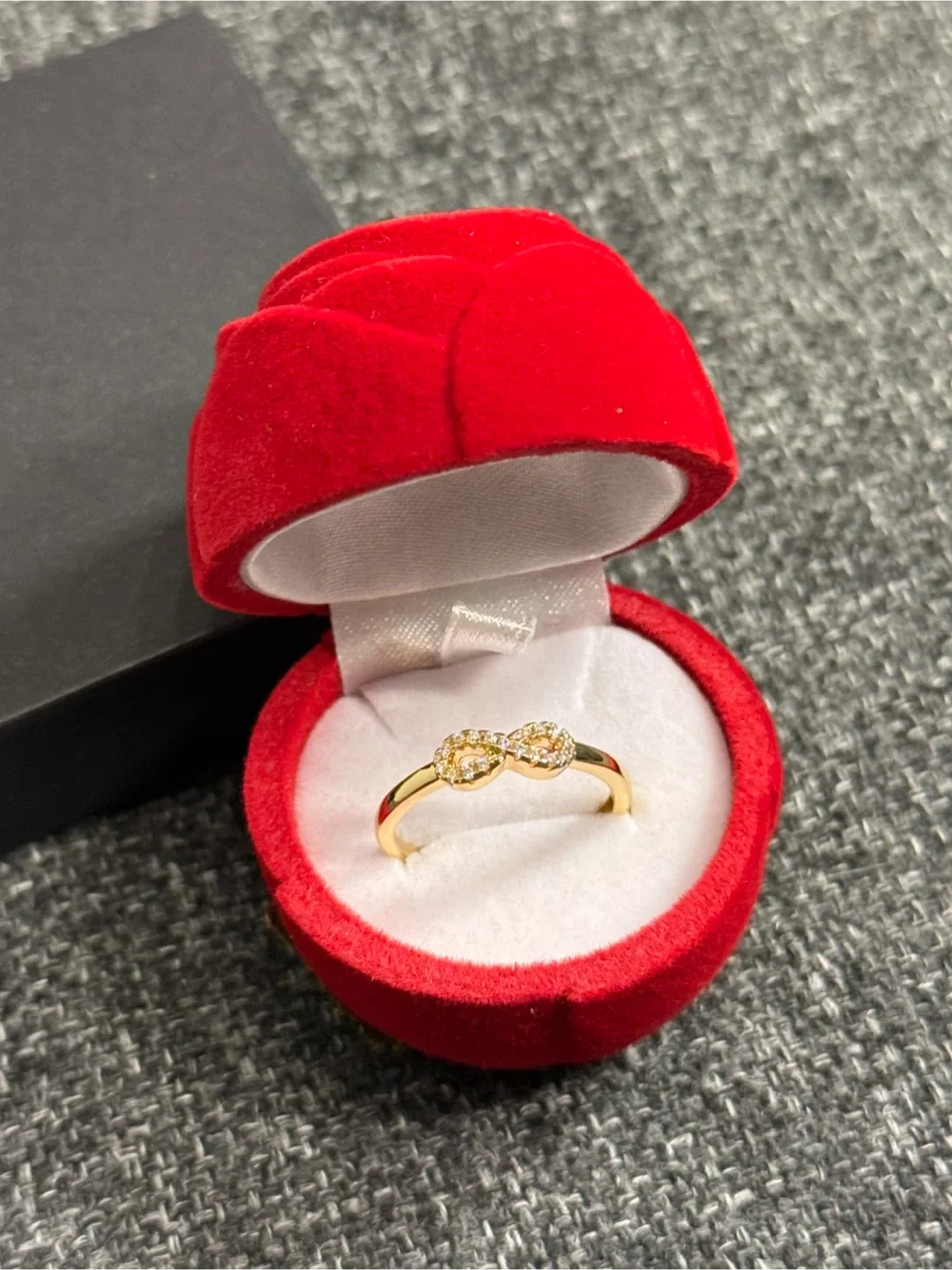 Gold Infinity Ring - Adjustable