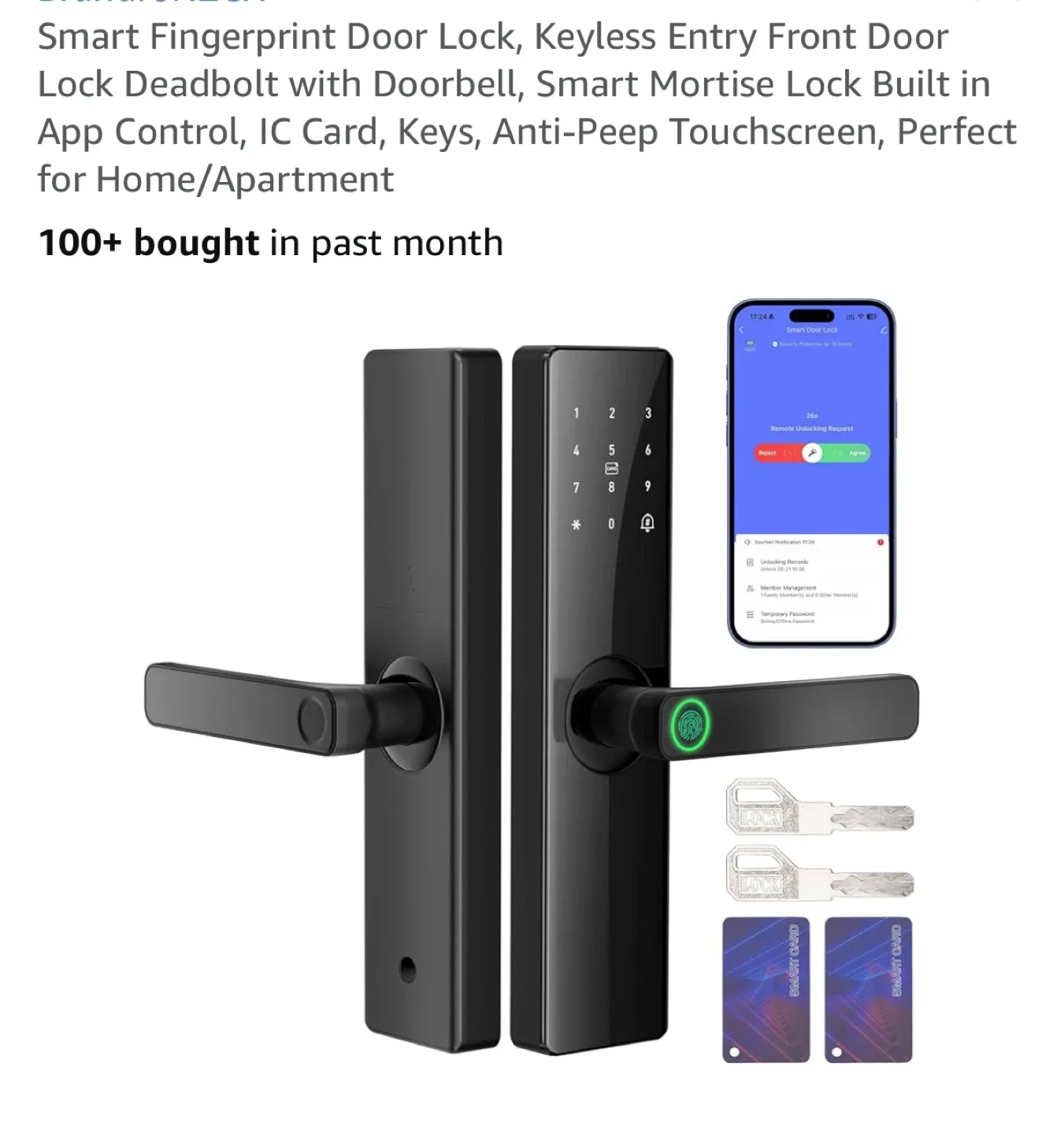 Brand New Smart Fingerprint Door Lock