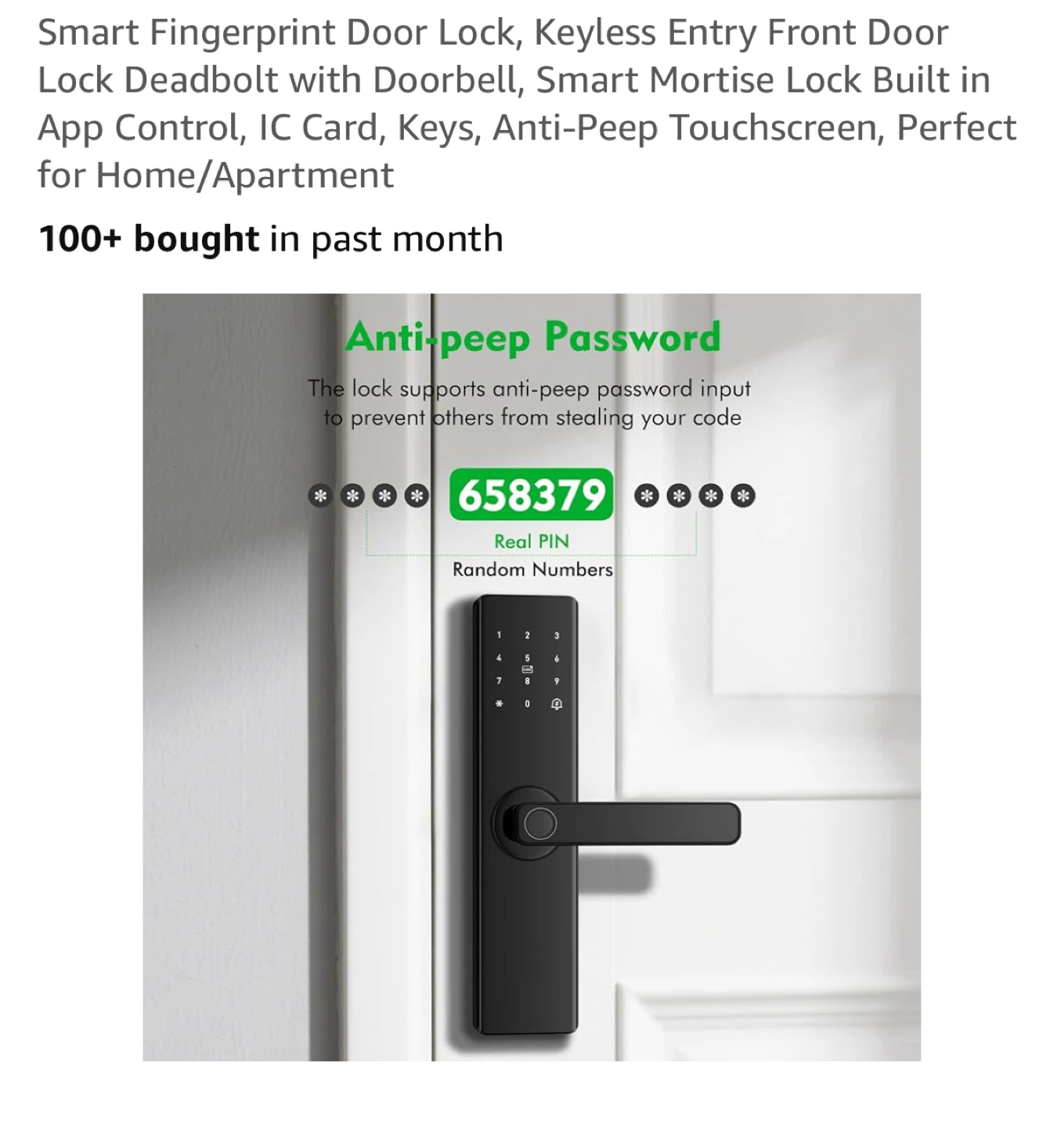 Brand New Smart Fingerprint Door Lock - photo 4