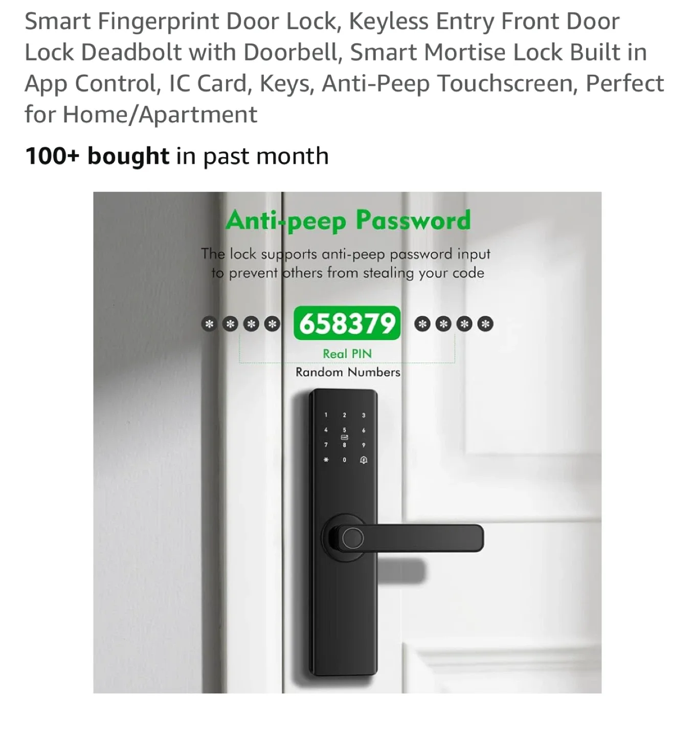 Brand New Smart Fingerprint Door Lock image indicator(4)
