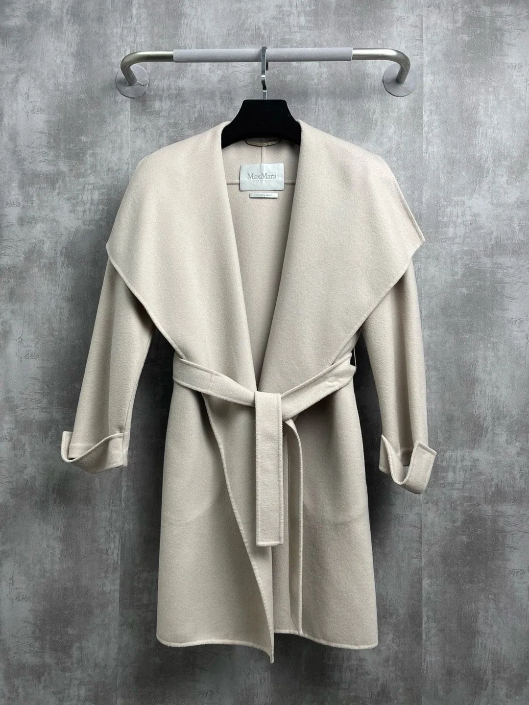 Max Mara Beige Wool Blend Coat