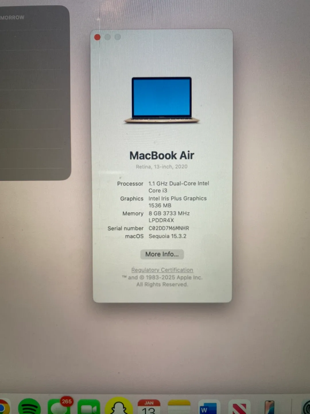 MacBook Air 13-inch, 2020