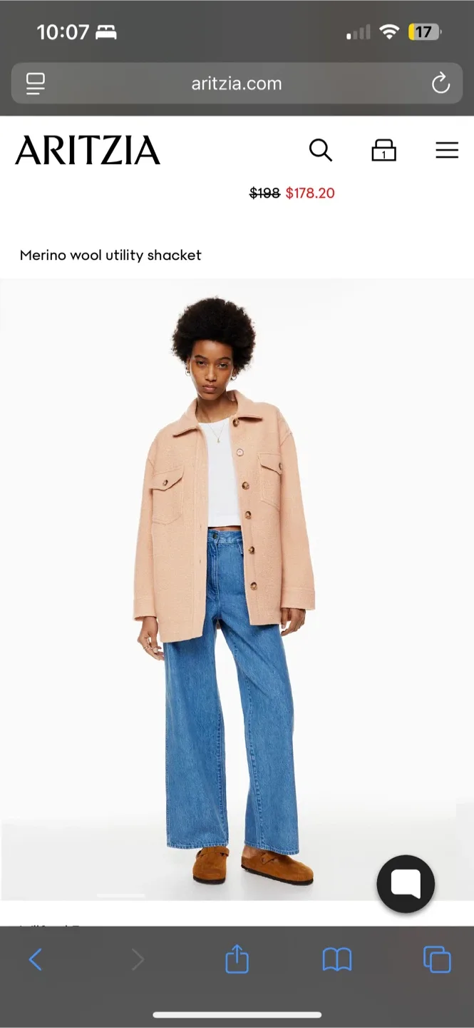 Aritzia Wilfred Free The Ganna Utility Shirt Jacket image indicator(2)