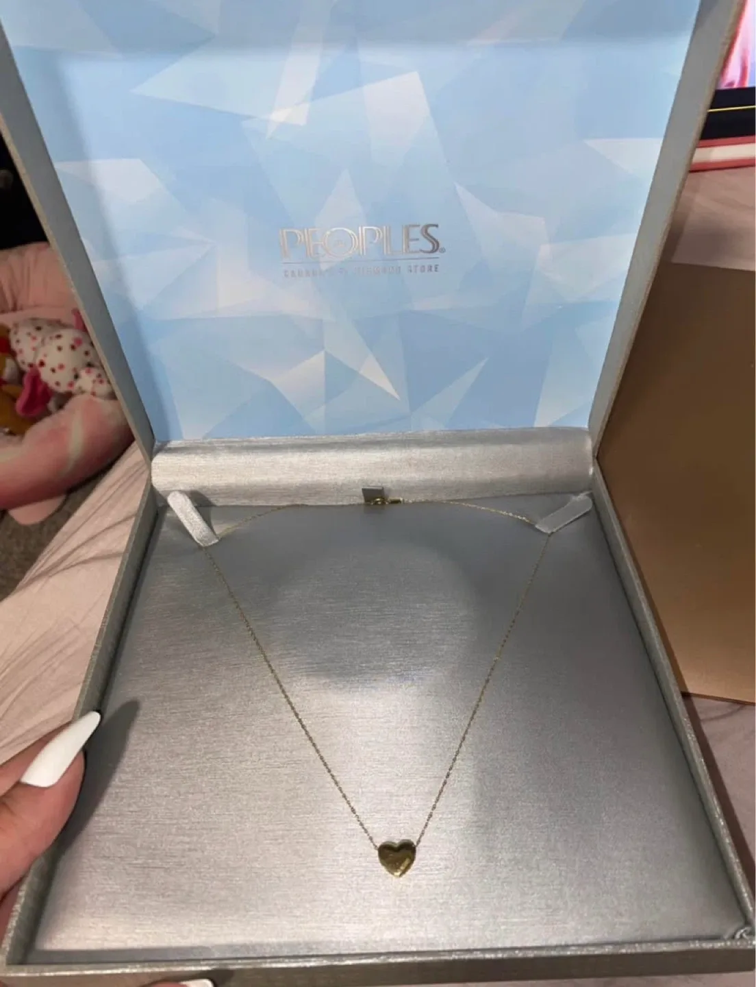 10K Gold Peoples Jewellers Heart Pendant Necklace