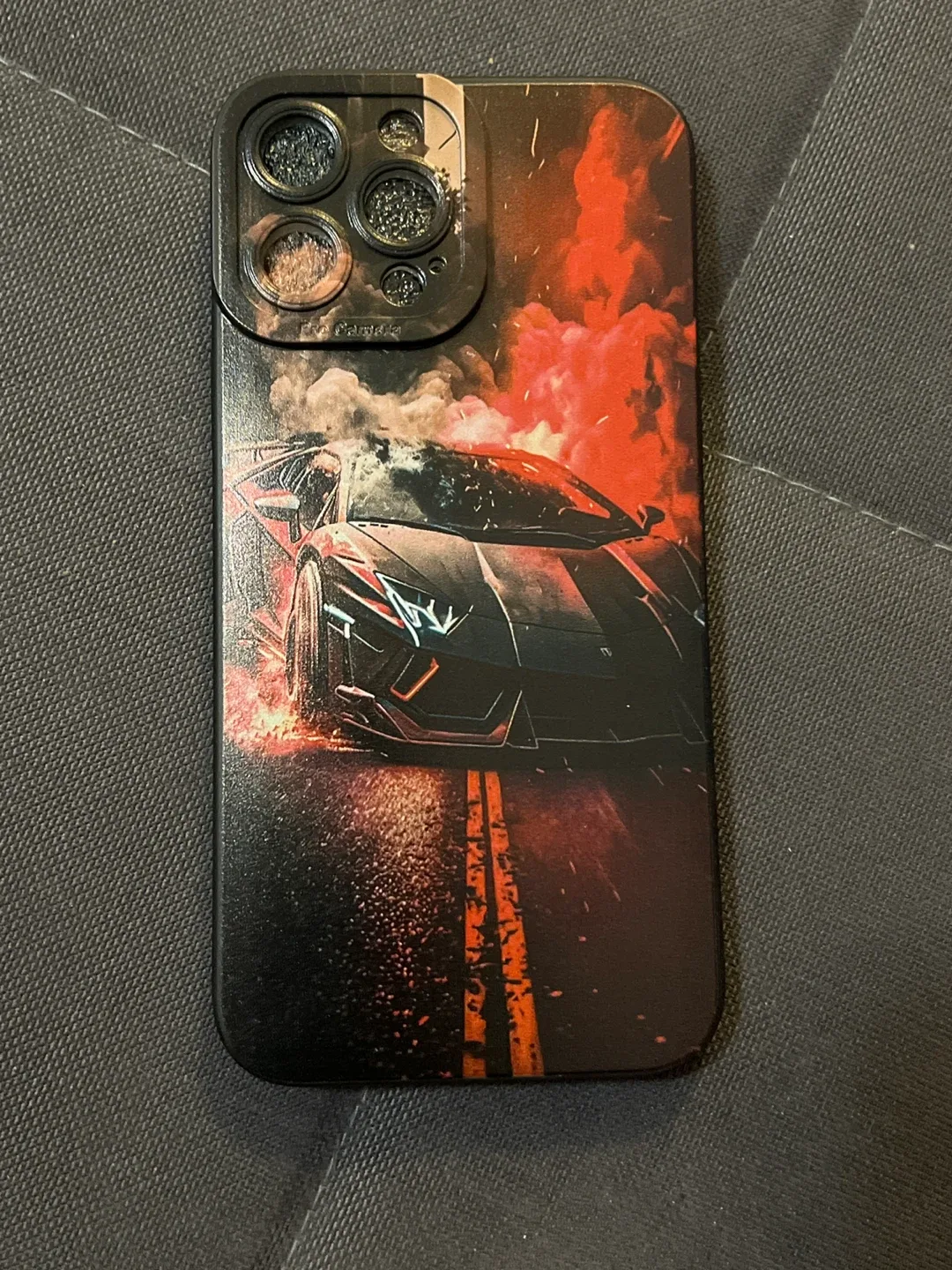Black iPhone 13 Pro Max Case - Car Design