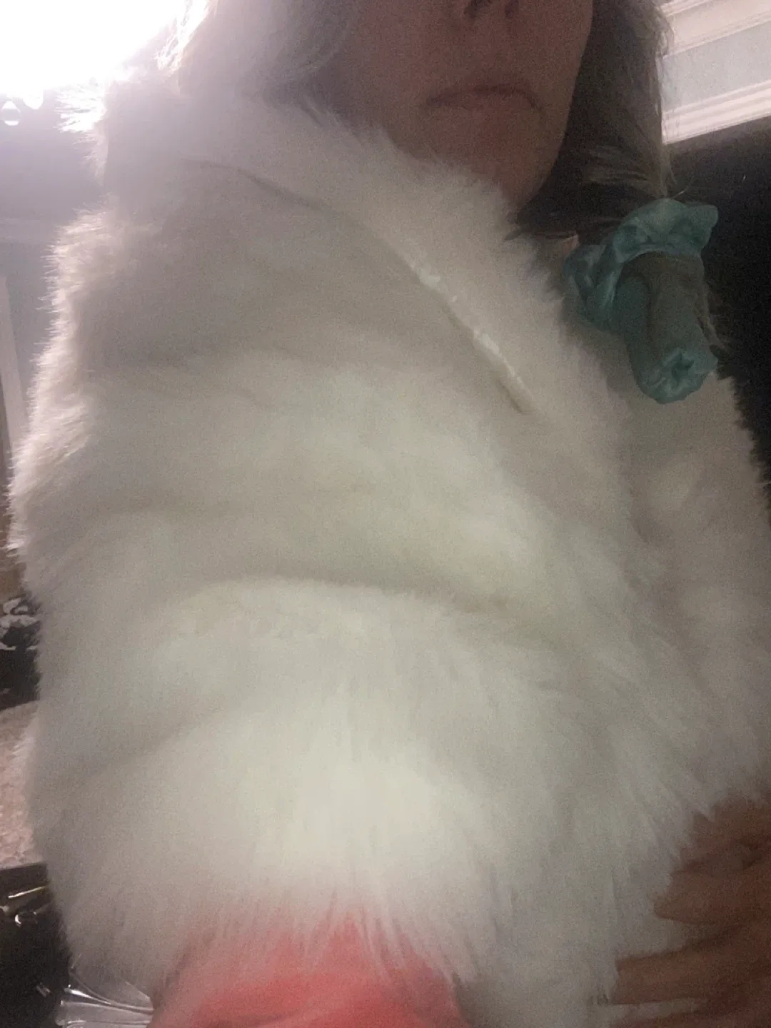 Faux Fur Boa & Acrylic Makeup Organizer image indicator(3)