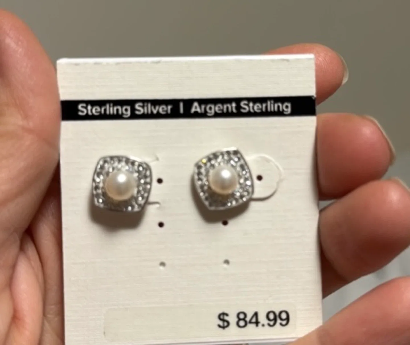 Sterling Silver Pearl Earrings
