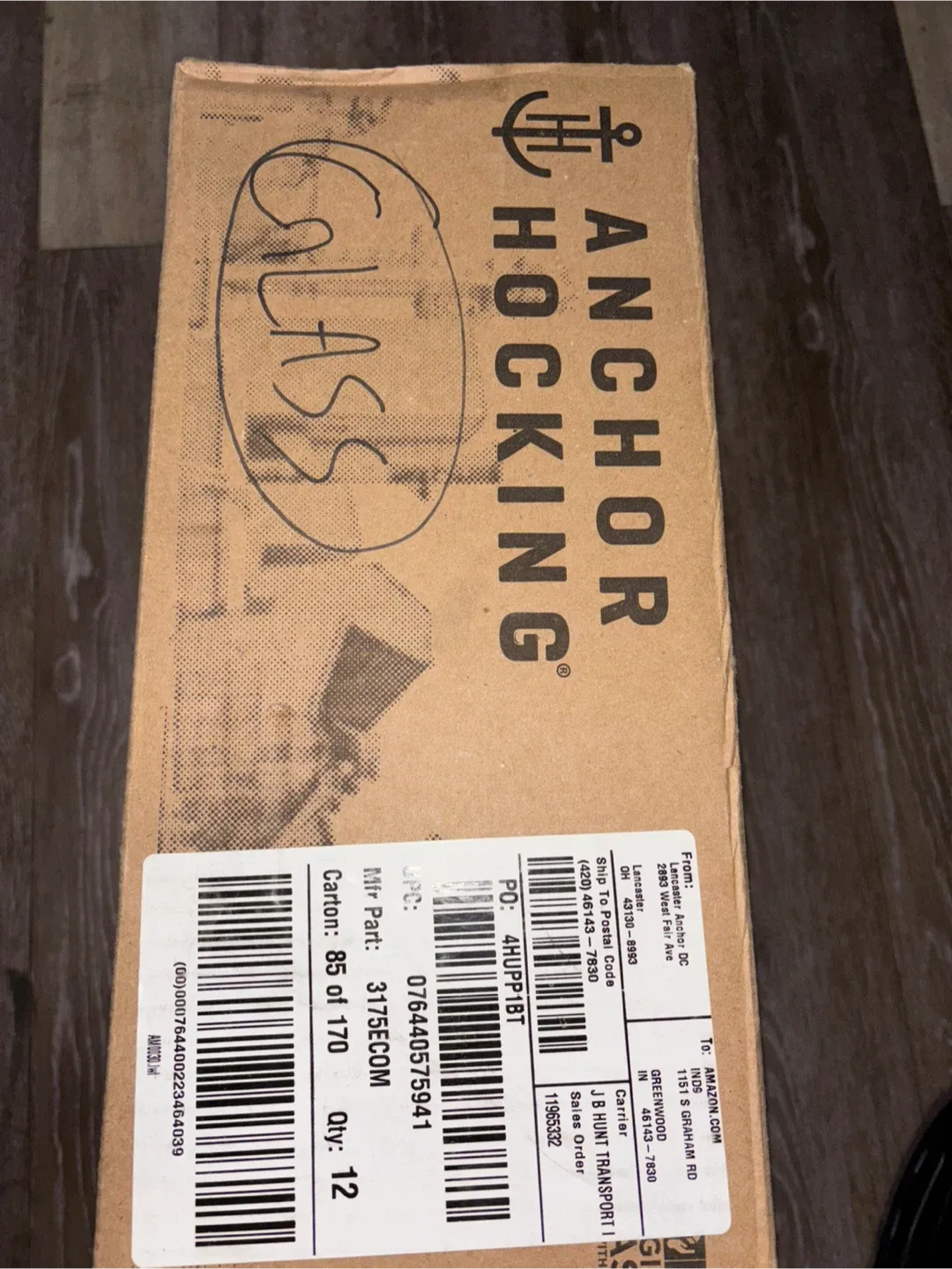 Anchor Hocking Drinking Glasses (Set of 12)