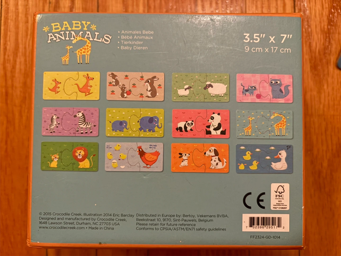 Crocodile Creek Baby Animals Puzzle Set of 12 - photo 2