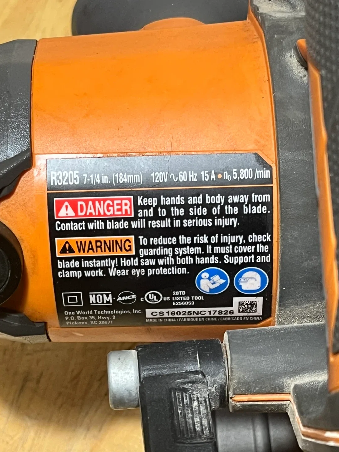 Ridgid R3205 7-1/4in Circular Saw image indicator(2)