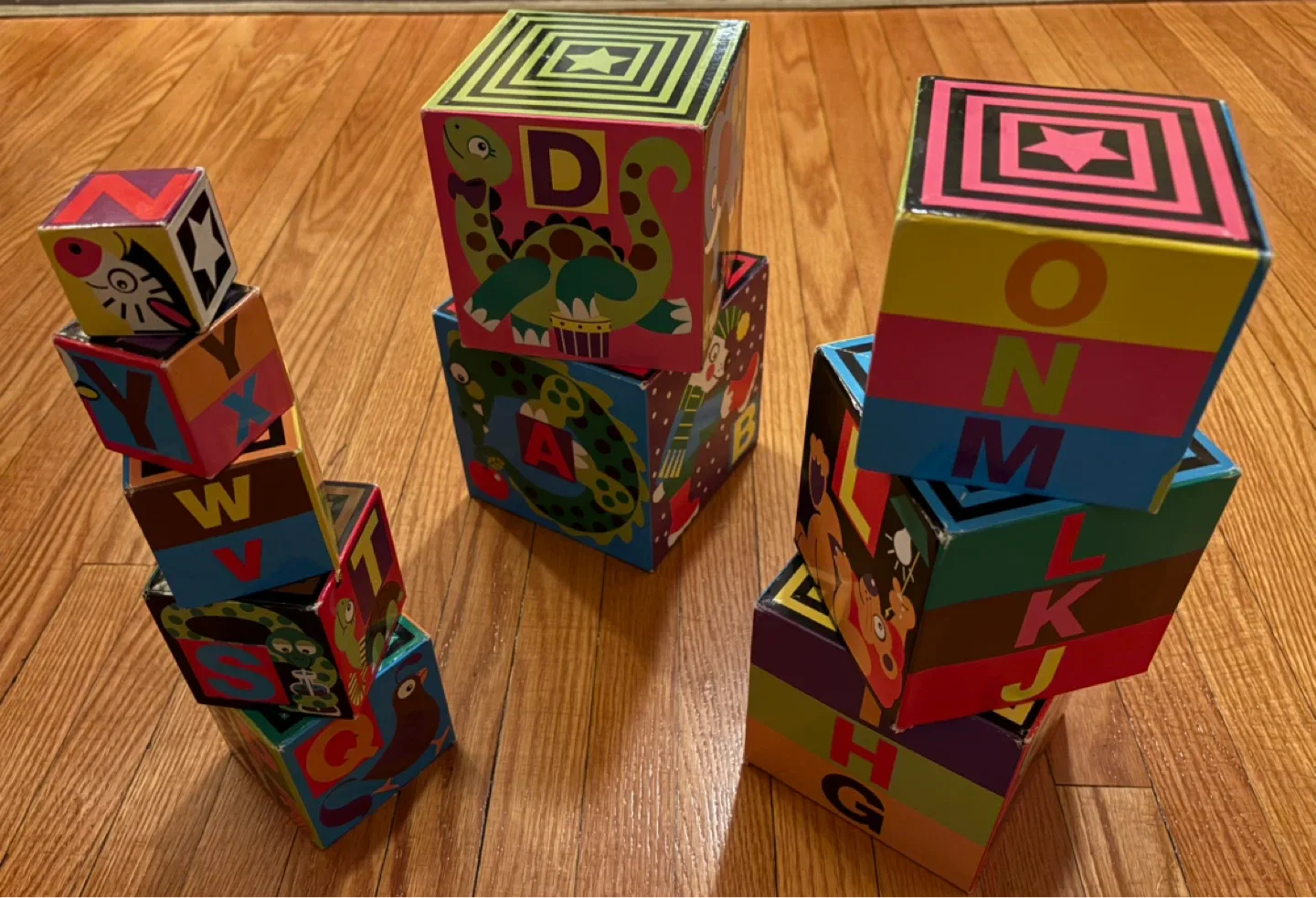 Melissa & Doug Alphabet Nesting & Stacking Blocks