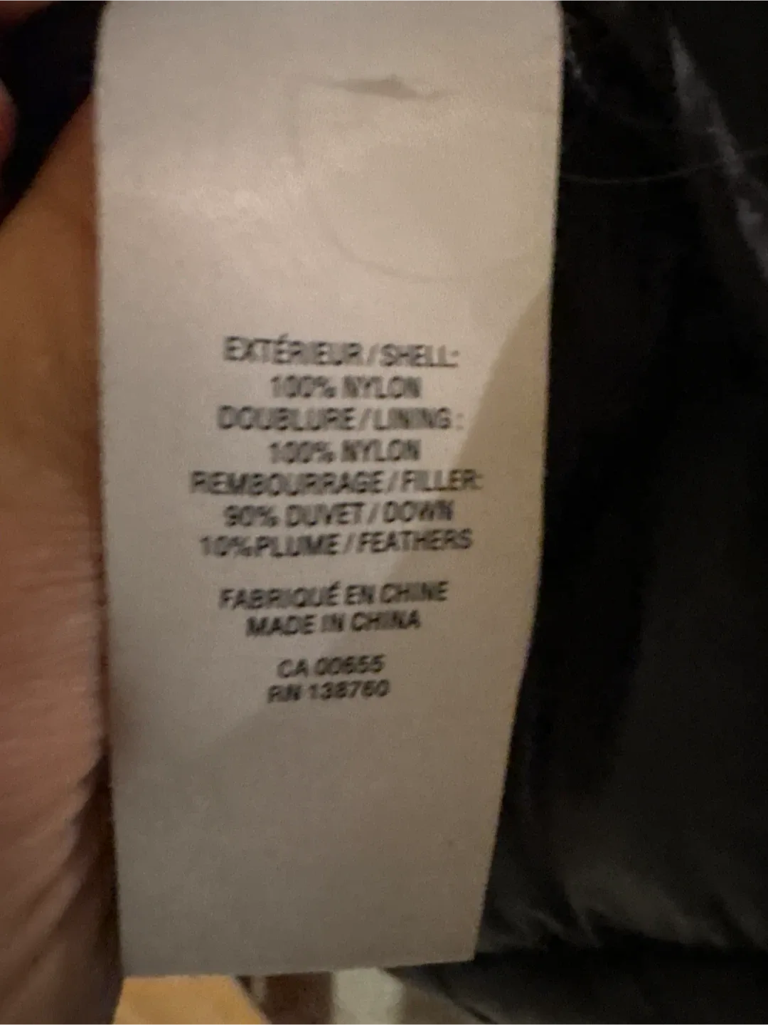 Black Down-Filled Puffer Jacket..size XL image indicator(4)