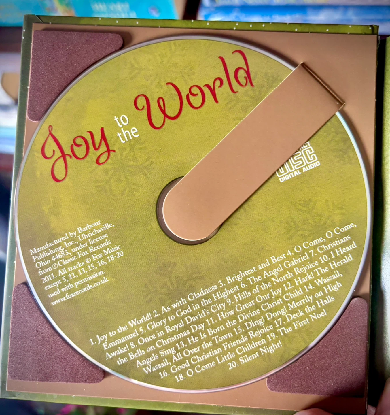 Joy to the World BOOK & CD - Music & Inspiration - photo 3