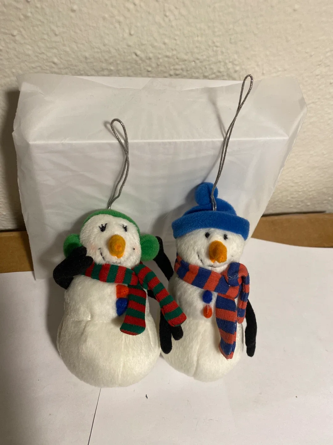 Snowman Christmas Ornaments - Set of 2