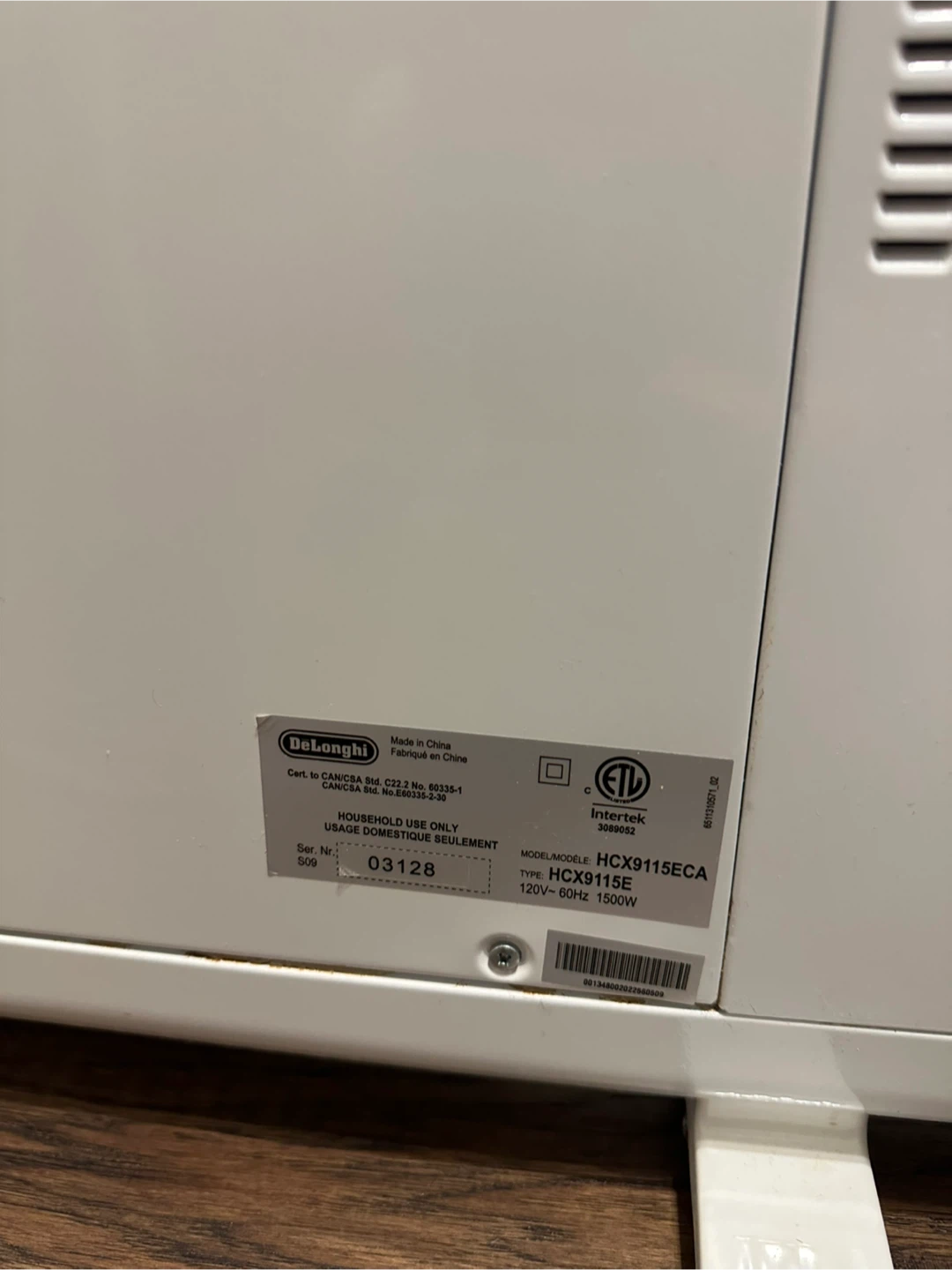 (As New) De'Longhi Convector Panel Heater - photo 4