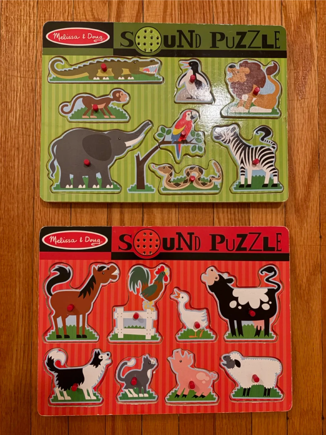 Melissa & Doug Sound Puzzles (Set of 2)