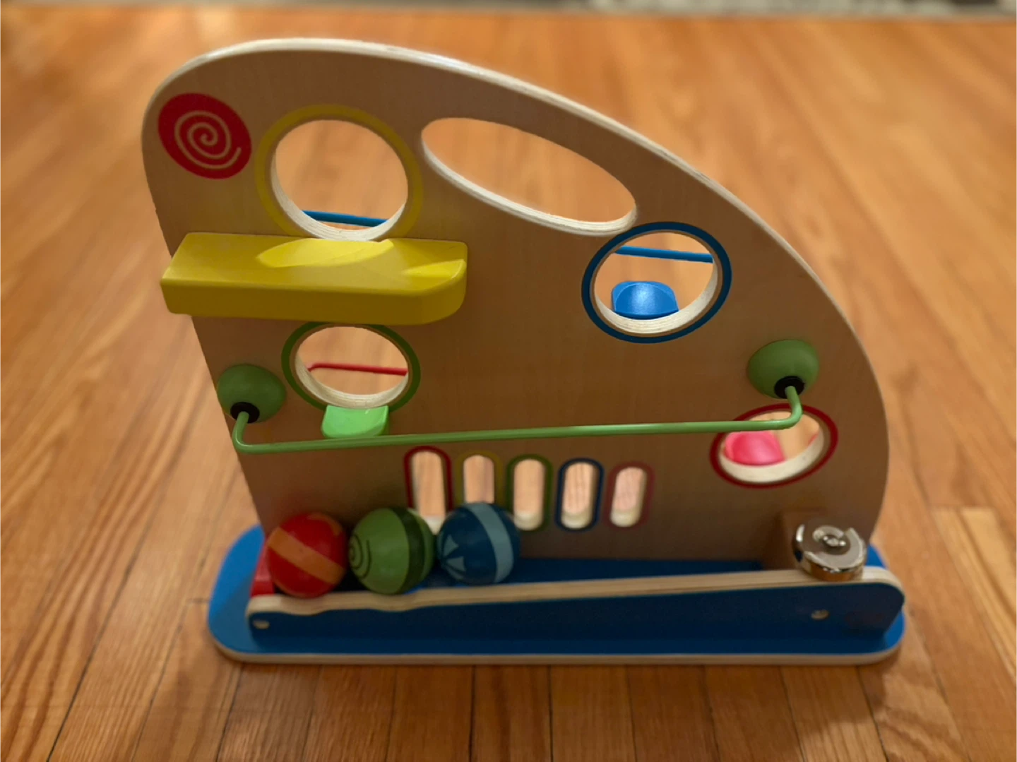 Hape Wooden Roller Derby Mountain Racing Learning Game