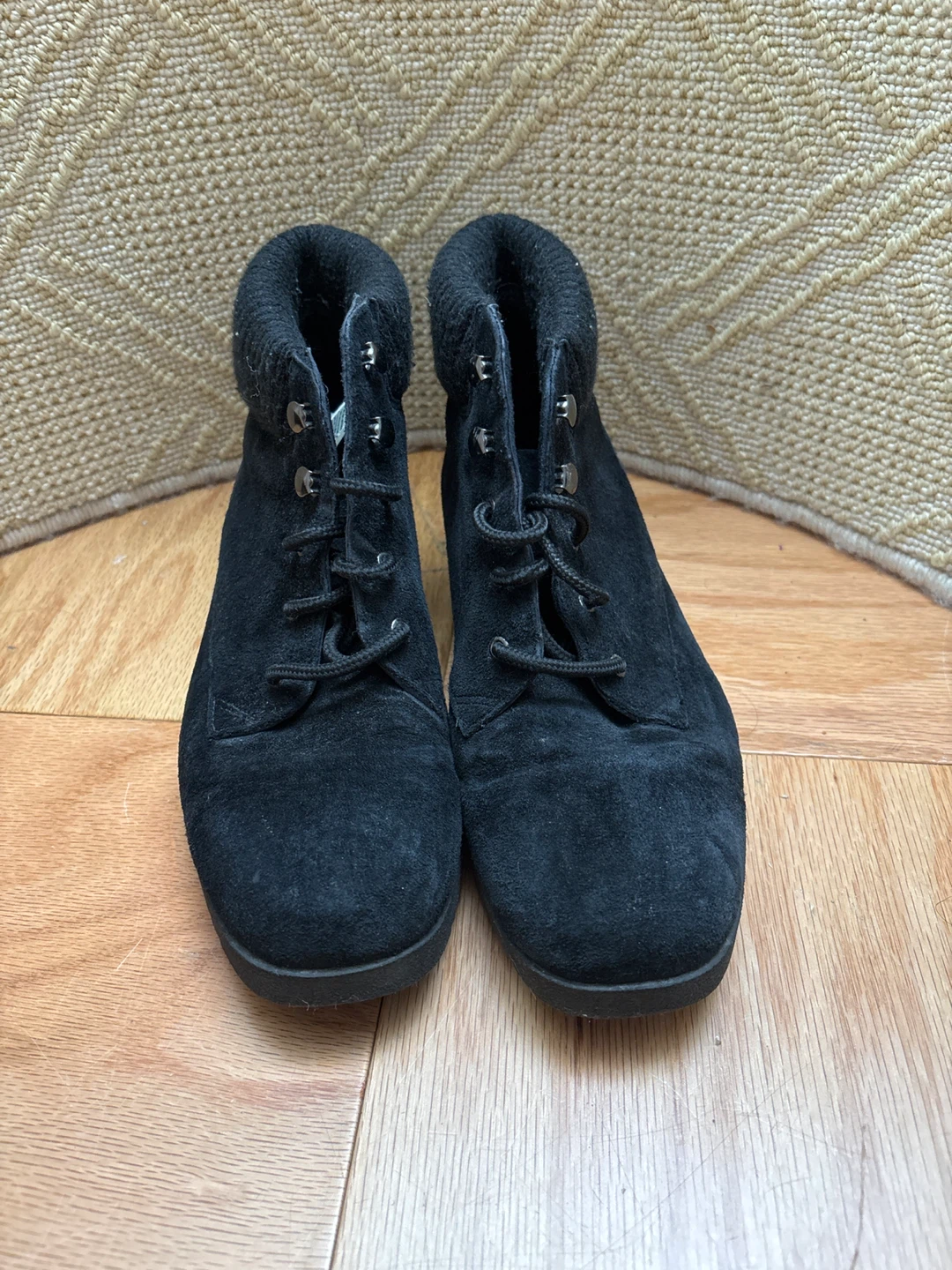 J. Sport Black Suede Ankle Boots - photo 2