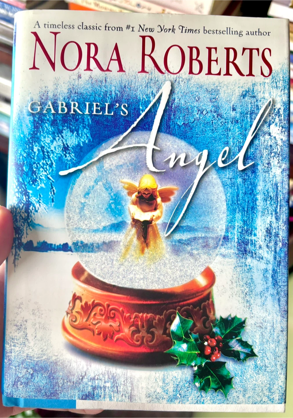 HARDCOVER CHRISTMAS BOOK “Gabriel's Angel” by Nora Roberts