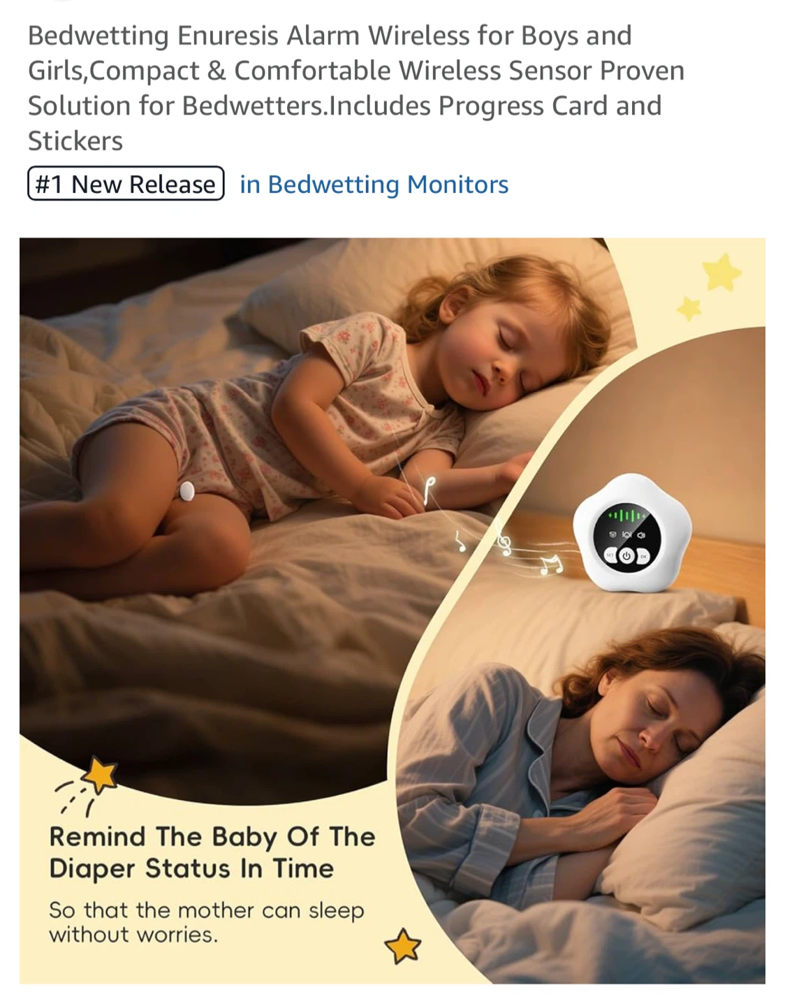 Brand new Bedwetting Enuresis Alarm Wireless for Boys and Girls - photo 4