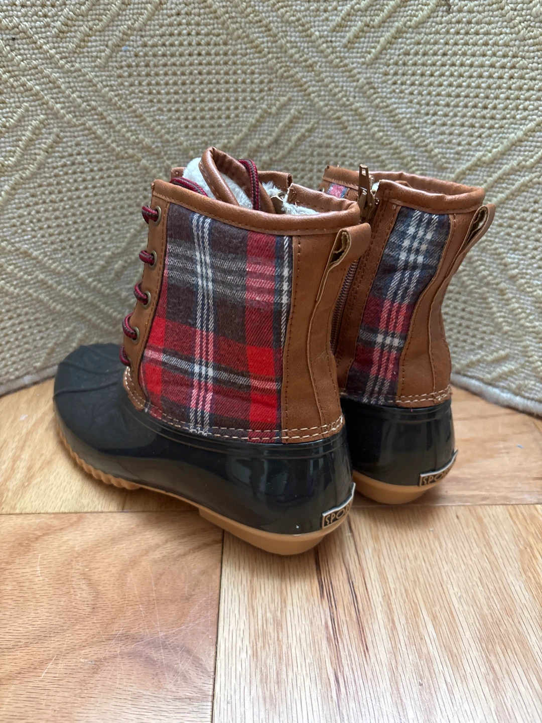 Sporto Duck Boots - Plaid, Waterproof - photo 4