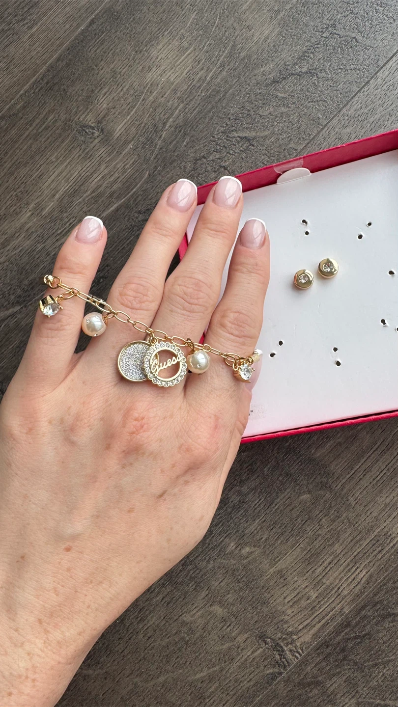 Guess Charm Bracelet & Stud Earrings Set - photo 2