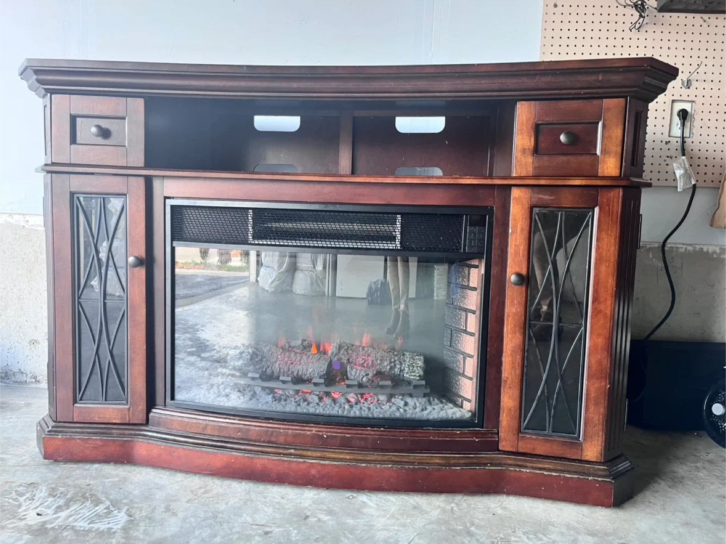 Electric Fireplace with Entertainment Center