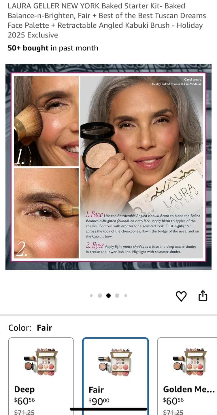 Brand new Laura Geller Baked Starter Kit - Fair image indicator(3)