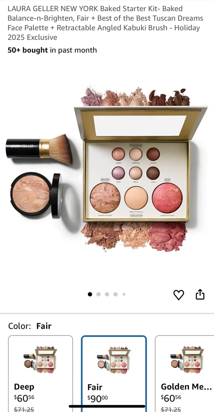 Brand new Laura Geller Baked Starter Kit - Fair