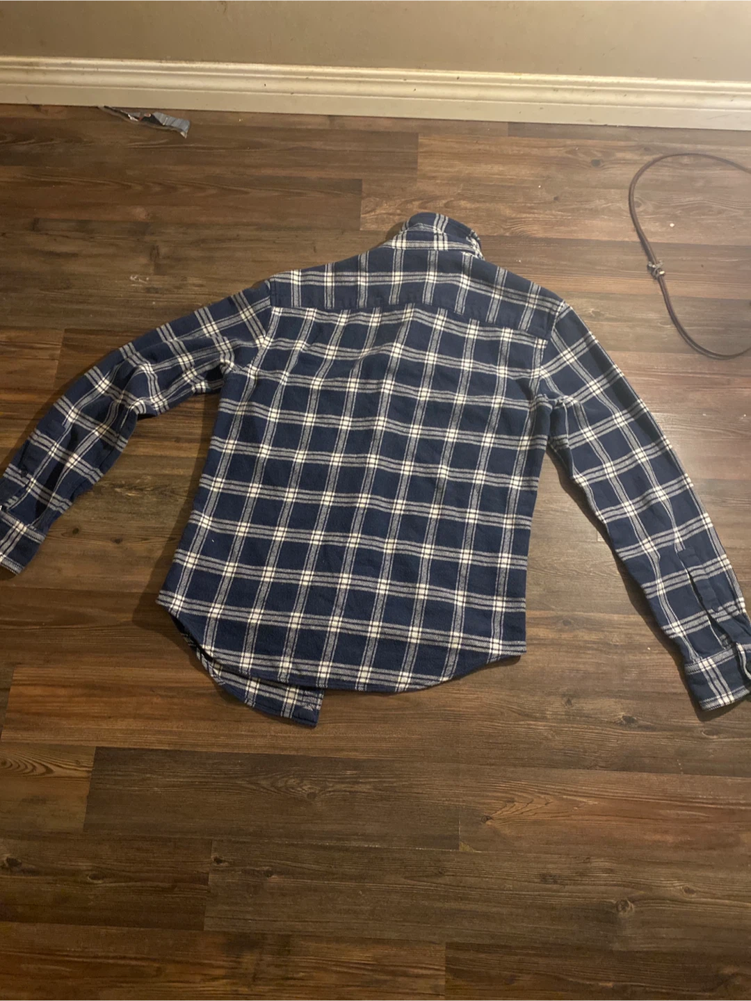 Flannel Shirt - Blue and White Plaid - photo 2