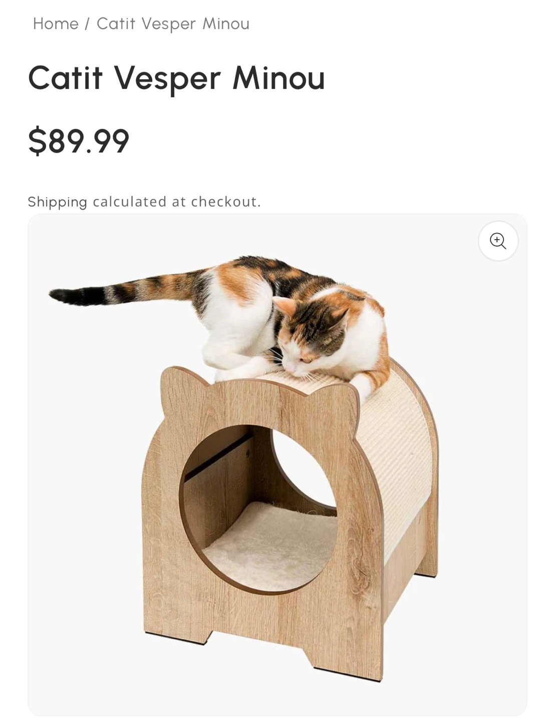 Catit Vesper Minou Cat Bed & Scratching Post - photo 4