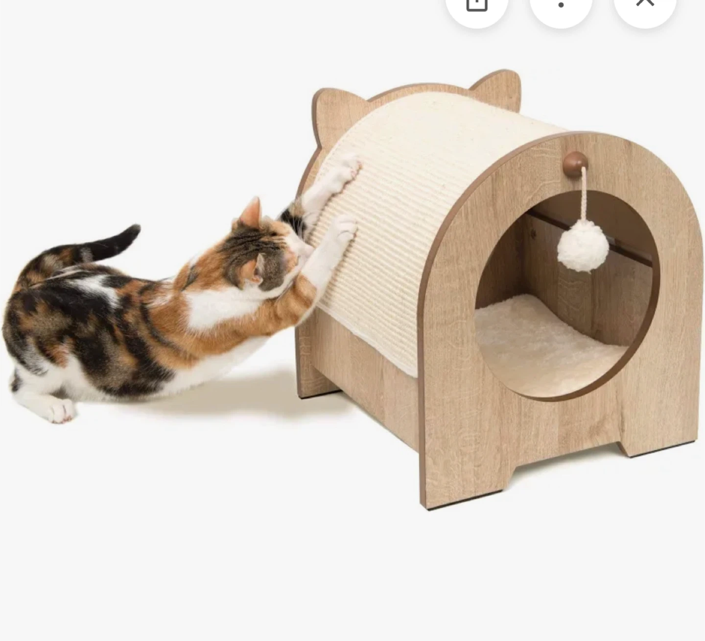 Catit Vesper Minou Cat Bed & Scratching Post - photo 2