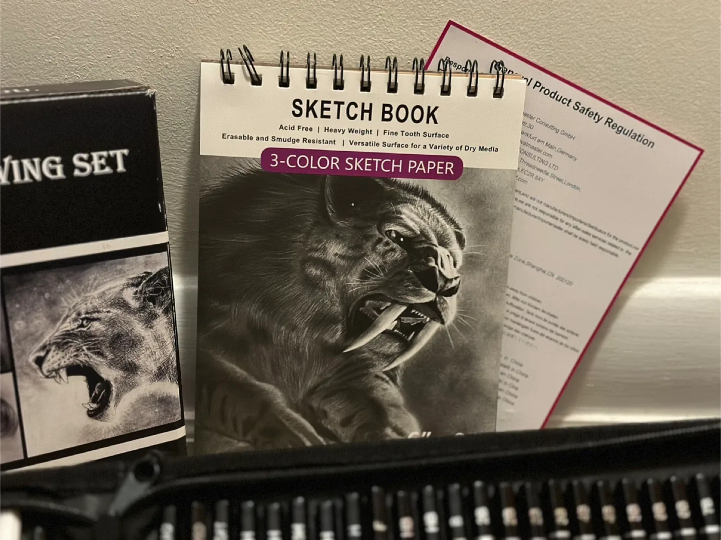 58-Piece Sketching & Drawing Set with Sketchbook image indicator(5)