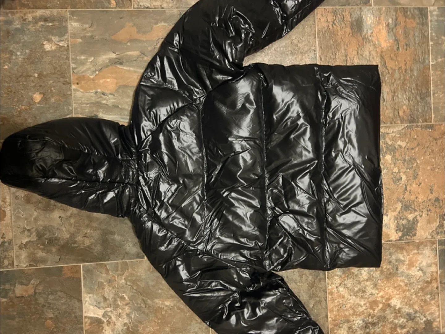 SHEIN Black Puffer Jacket - Size 13-14Y