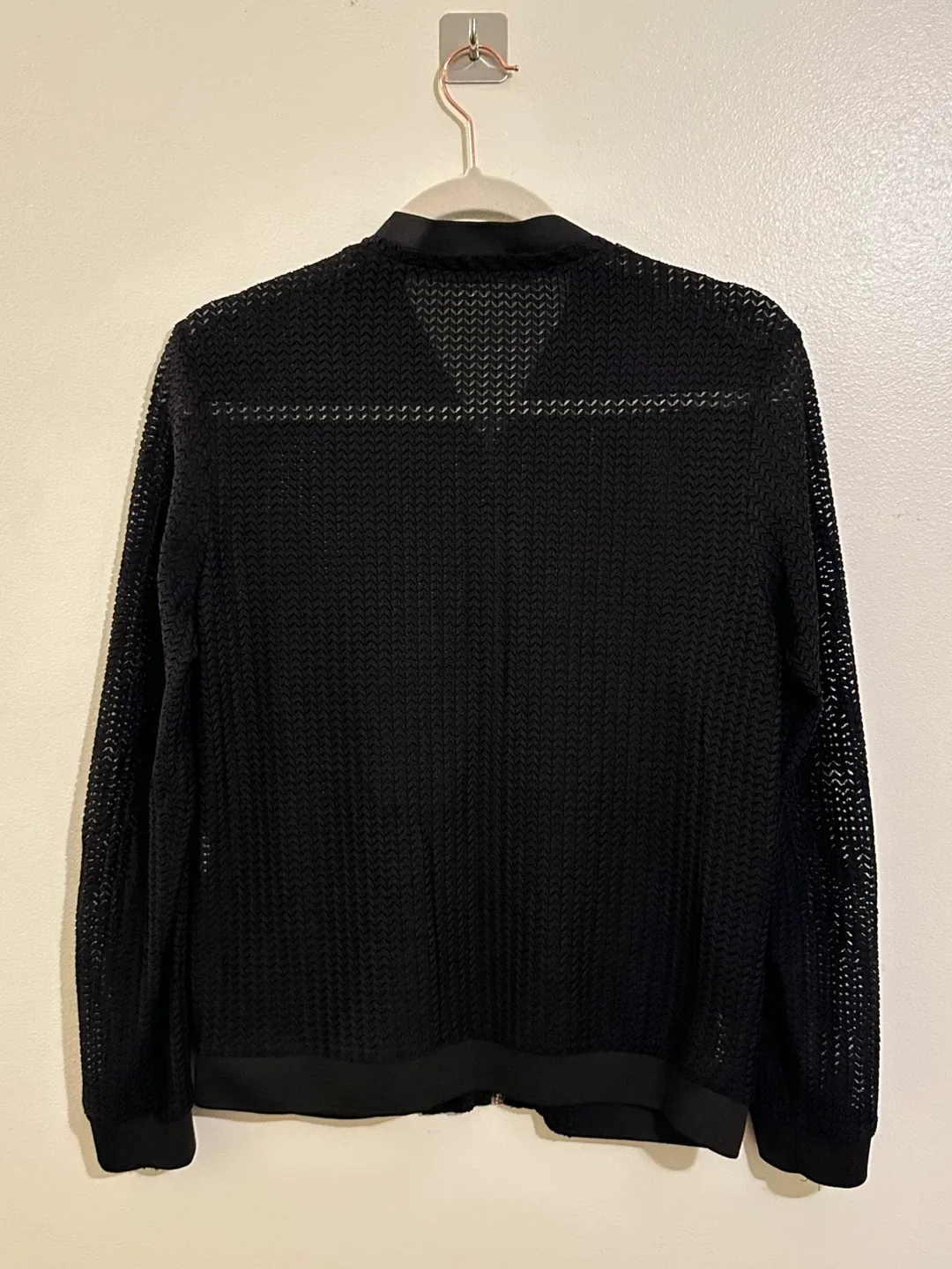 Zara Basic Black Bomber Jacket - Size S image indicator(4)