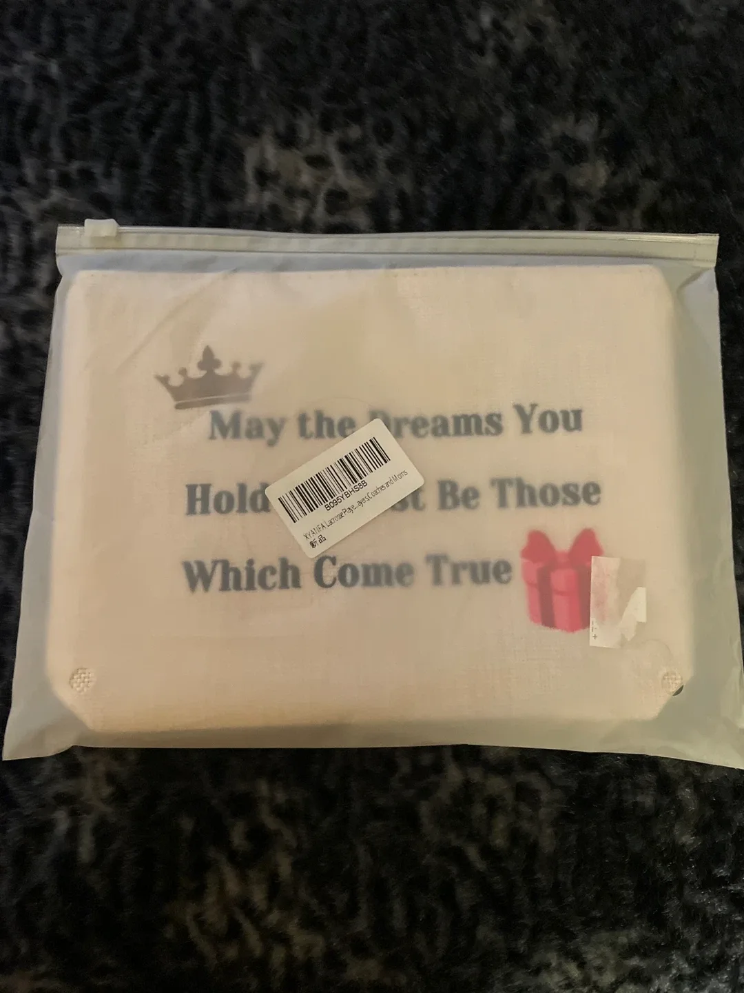 Cosmetic Zipper Pouch - 'May the Dreams You Hold Dearest' image indicator(2)